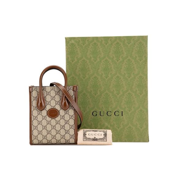 Pre Loved Gucci Mini Tote Bag Model 681210 Women Brown Messenger Bags - Picture 8 of 8